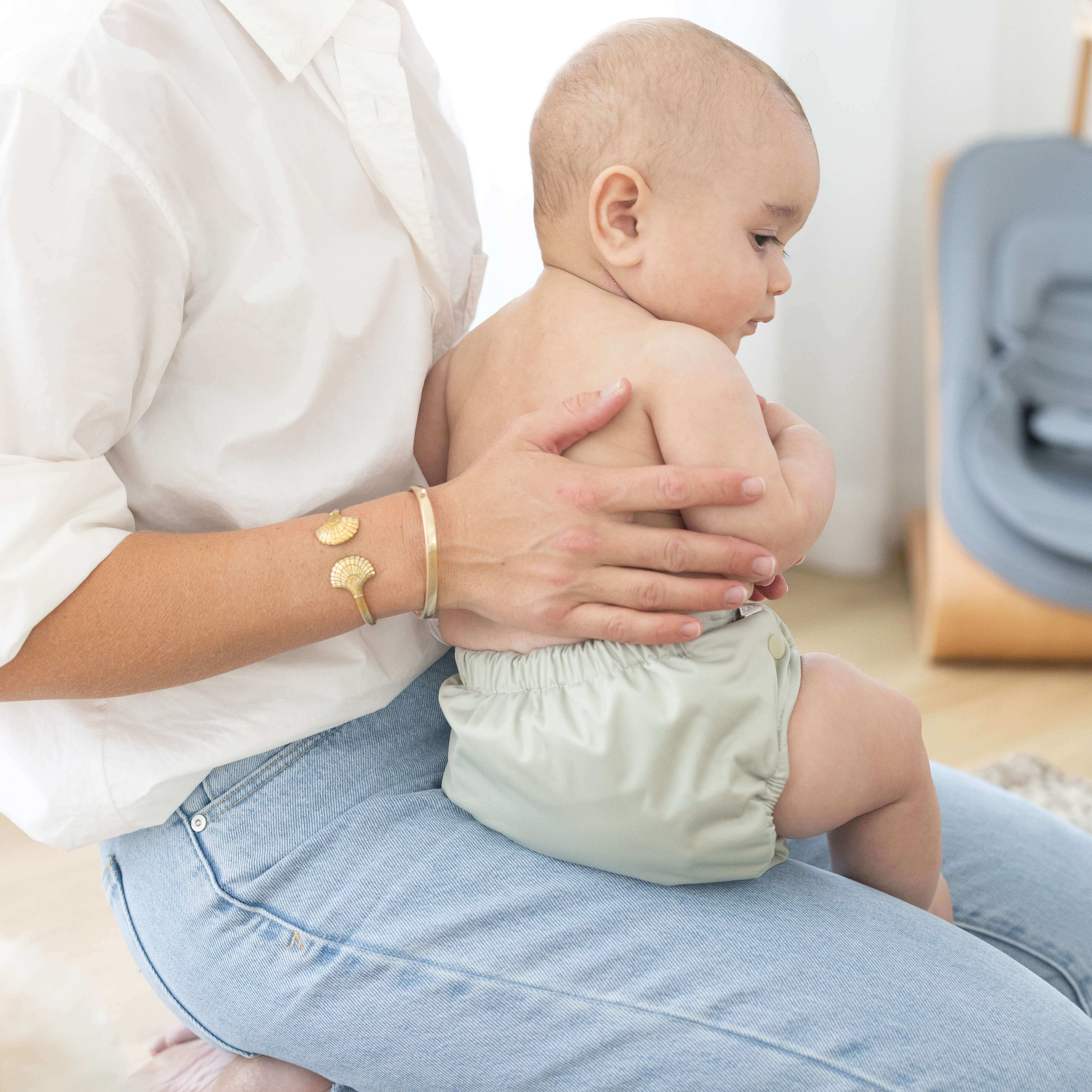 Reusable Soft Cover Nappy 2.0 | Sage