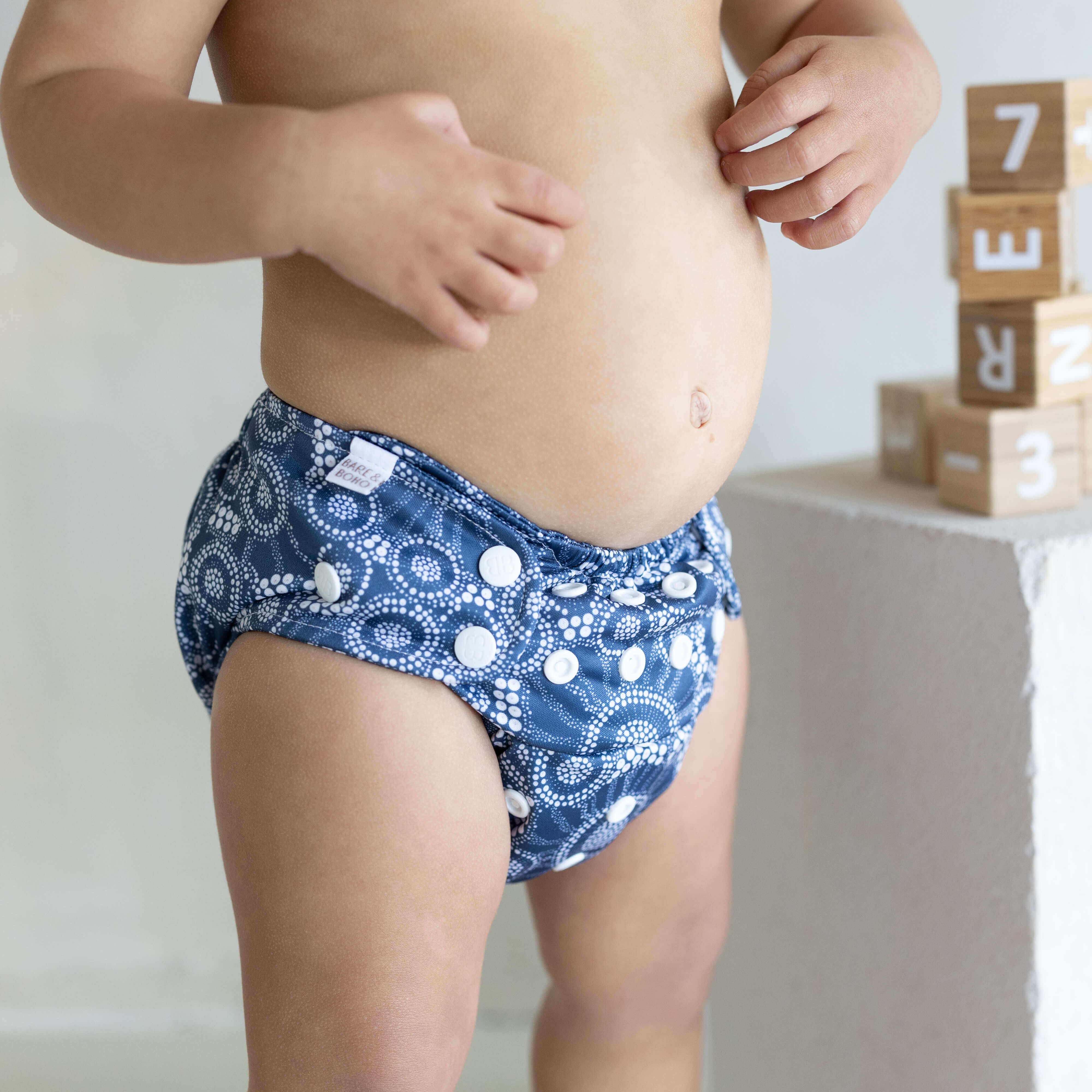 One Size Everyday Flexi Cover Nappy Bundle | Jellyfish Tide