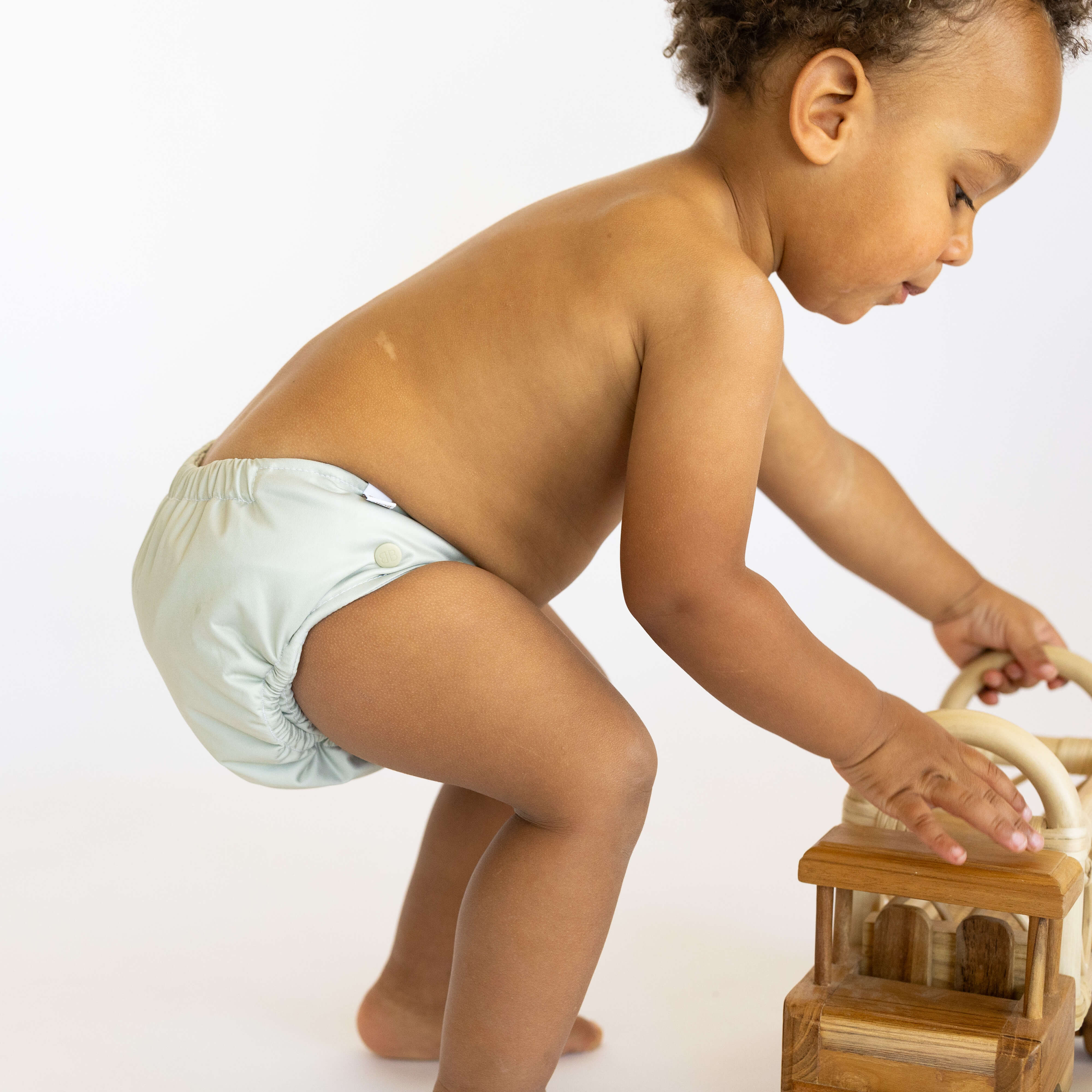 Reusable Soft Cover Nappy 2.0 | Sage