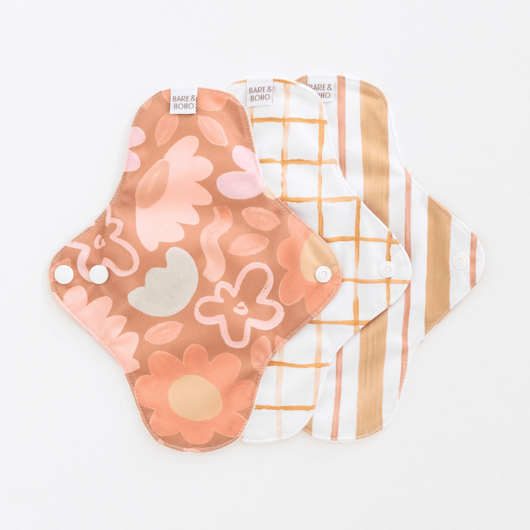 Reusable Cloth Pads Light | 3 Pack Posy