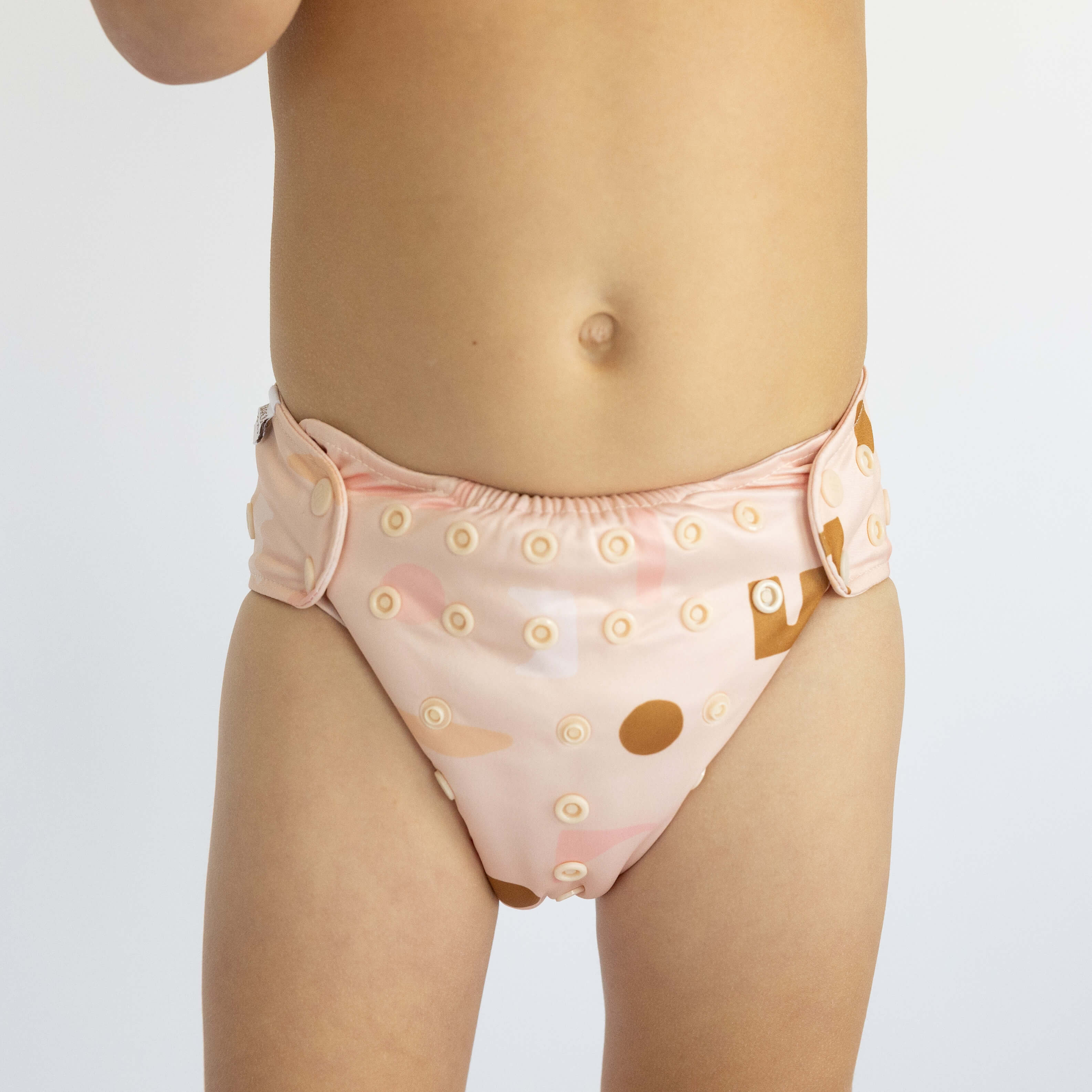 Reusable Soft Cover Nappy 2.0 | Blush Shapes