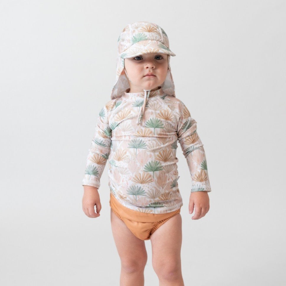 Protective Swim Rashie | Flap Hat