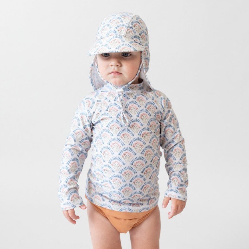 Protective Swim Rashie | Flap Hat