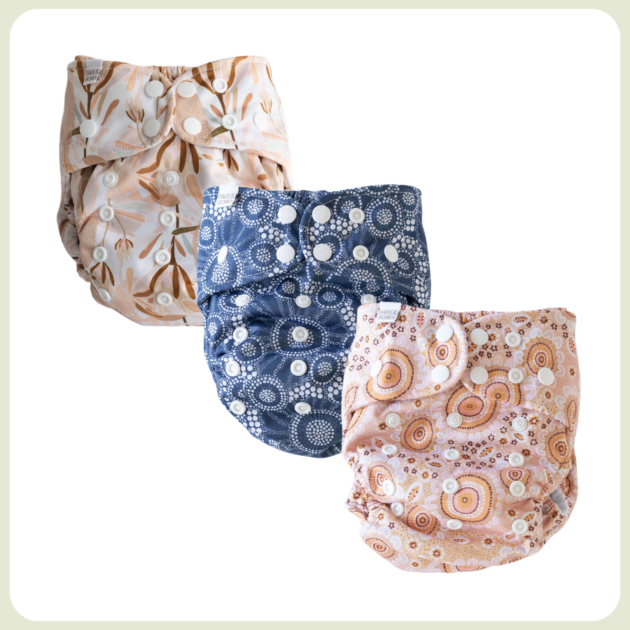 One Size Nappy Trial Pack Flexi Cover | Banksia