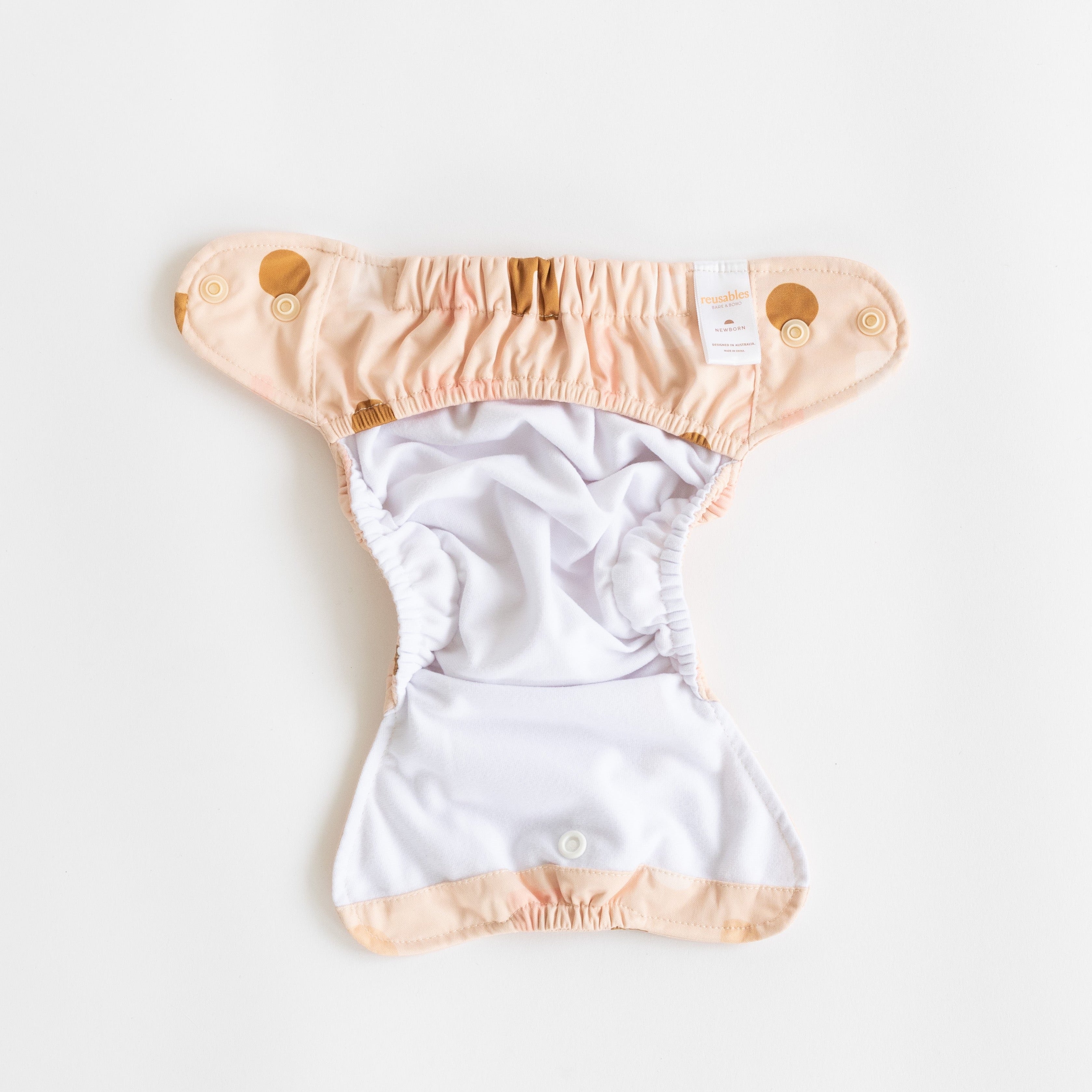 Reusable Nappy Soft Cover | Blush Shapes