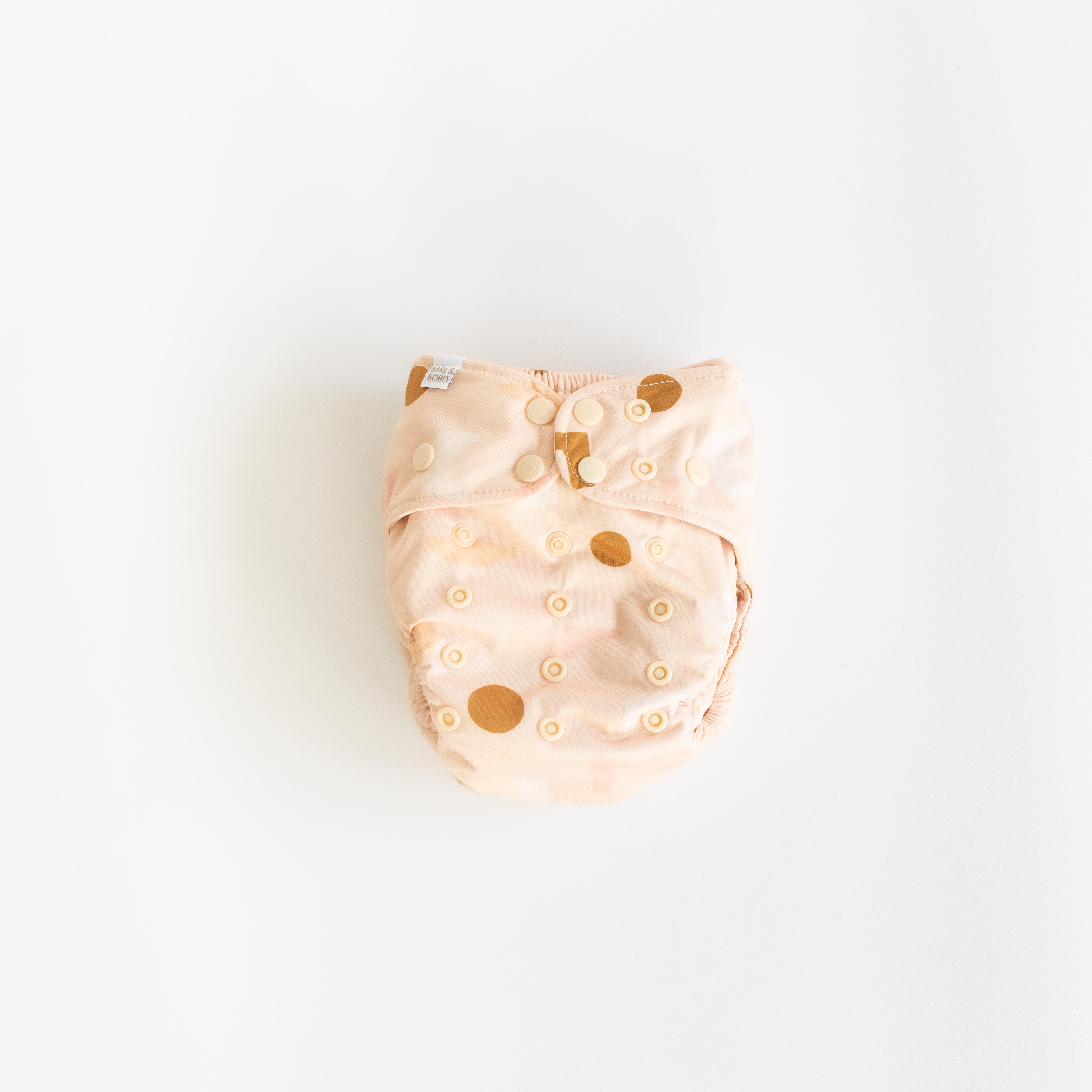 Reusable Nappy Soft Cover | Blush Shapes