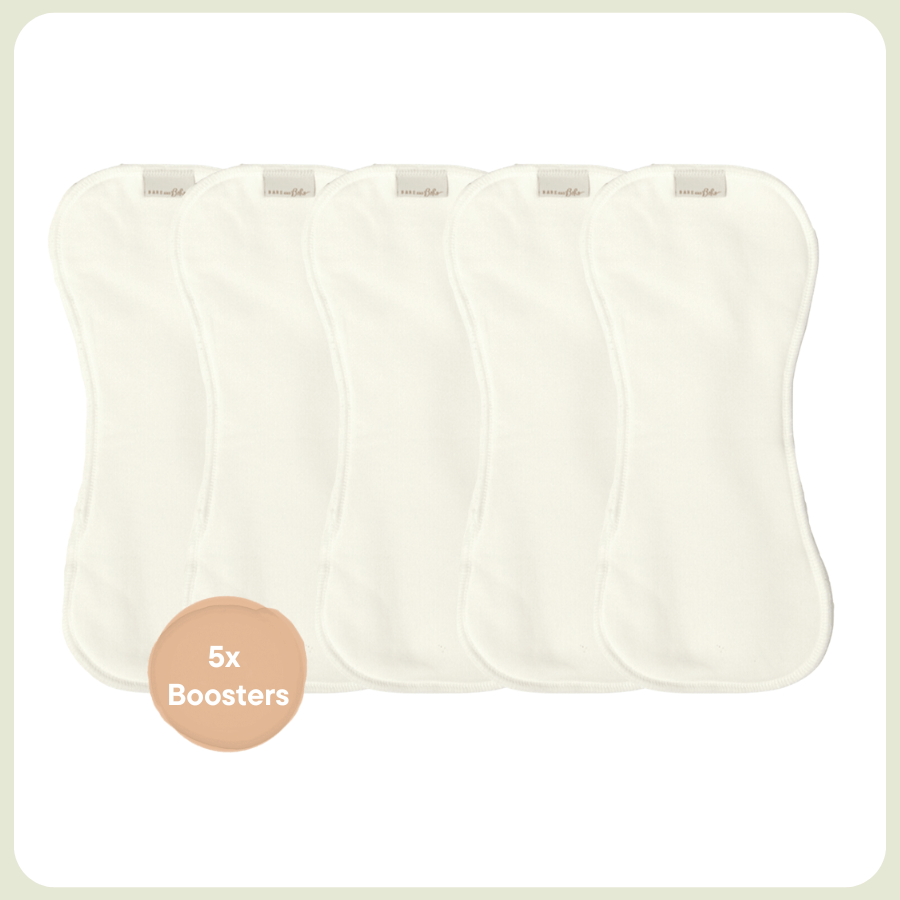 Reusable Nappy Bamboo Boosters | Newborn 5pk