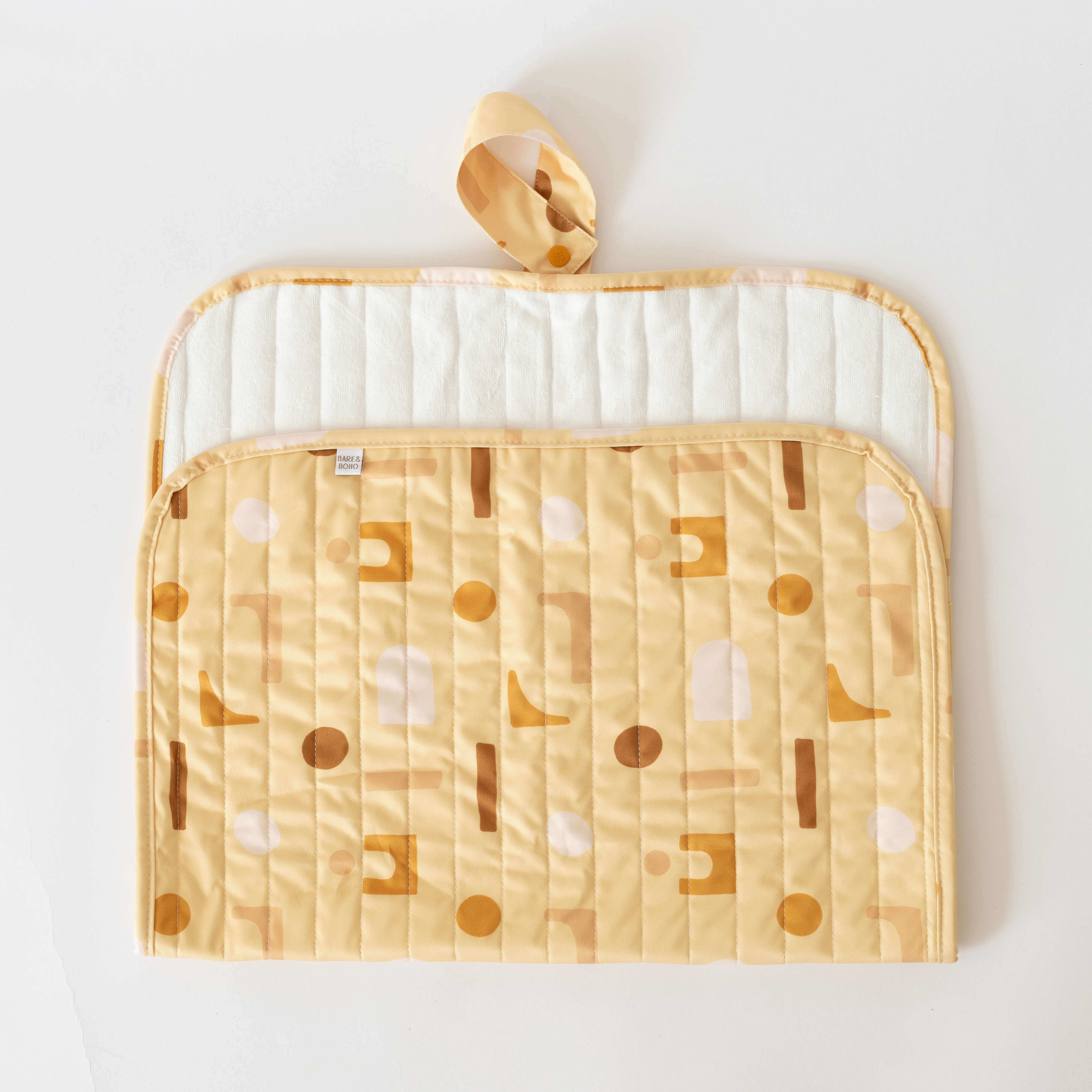 Quilted Change Mat | Apricot Shapes