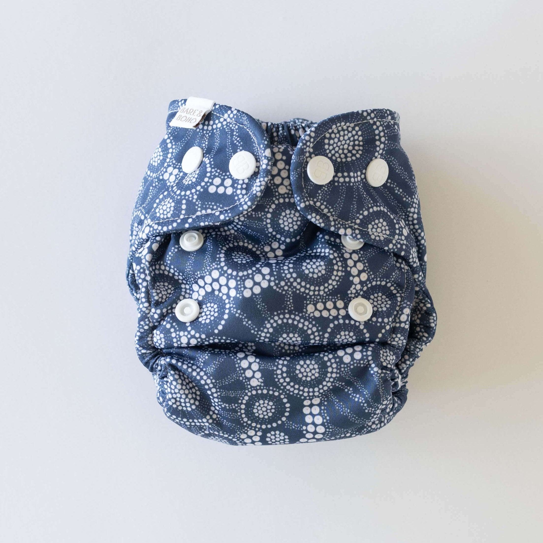 Newborn Soft Cover Nappy 2.0 | Jellyfish Tide