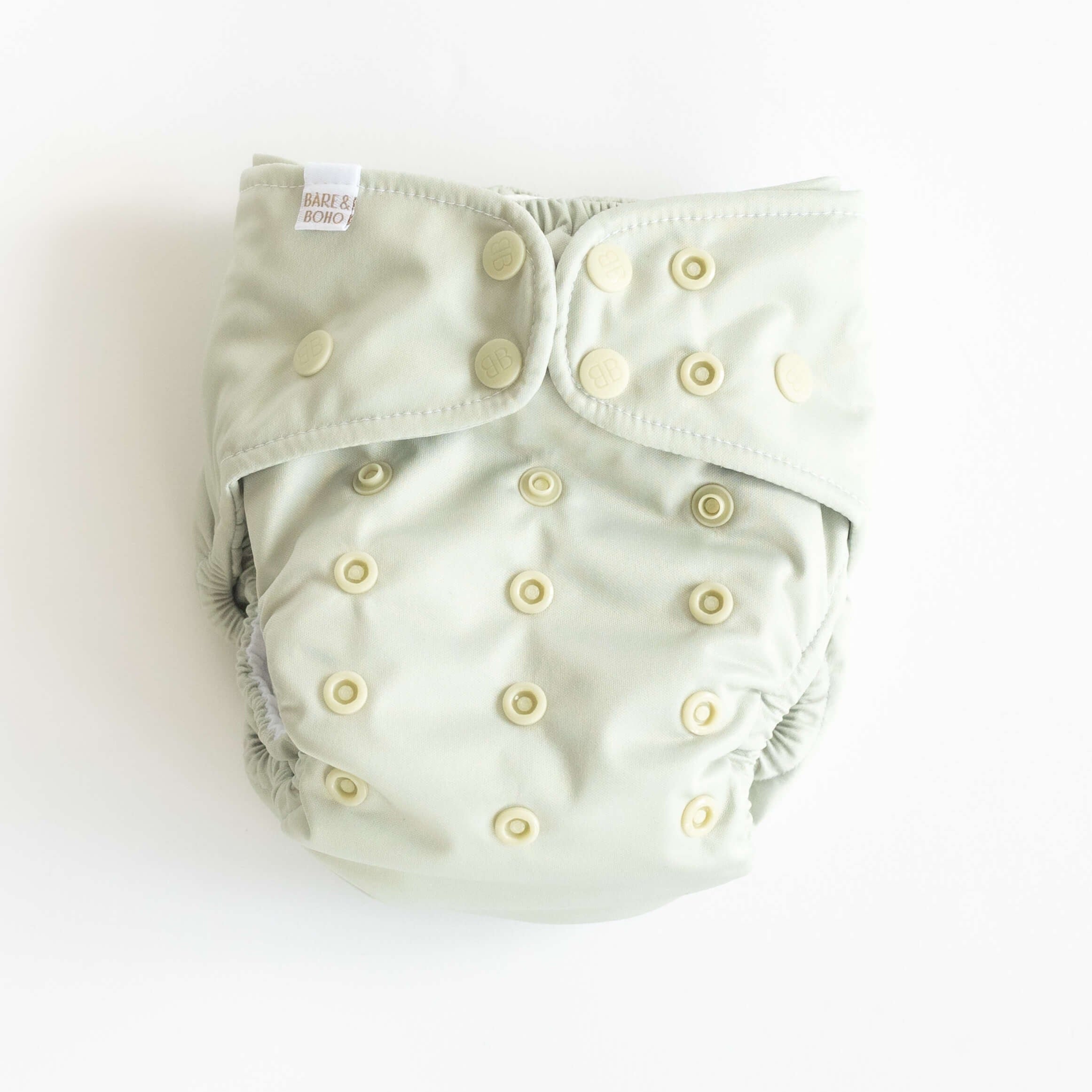 Reusable Soft Cover Nappy 2.0 | Sage
