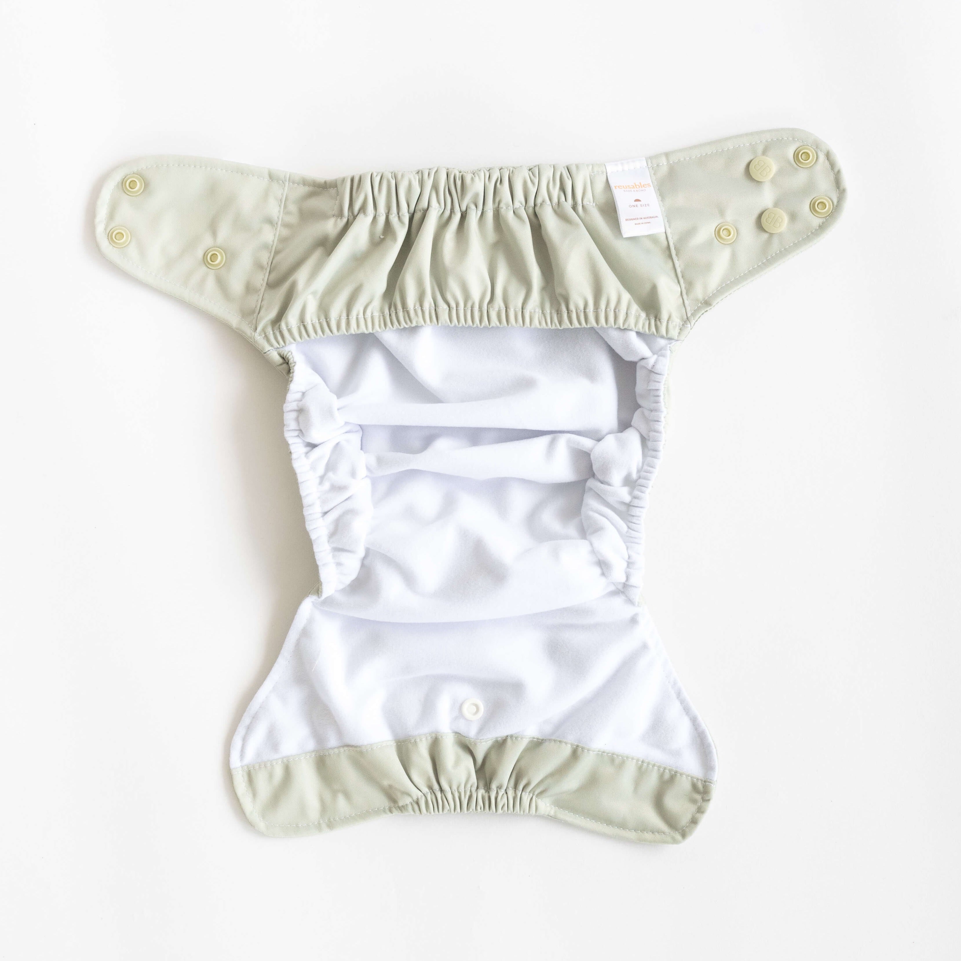 Reusable Soft Cover Nappy 2.0 | Sage