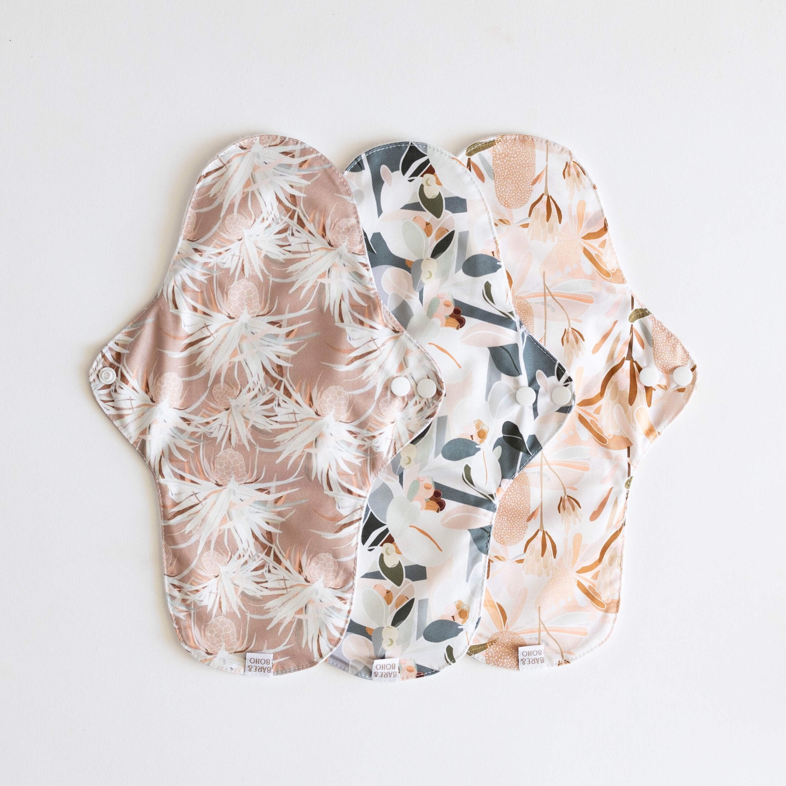 Reusable Cloth Pads Heavy | 3 Pack Native Flora