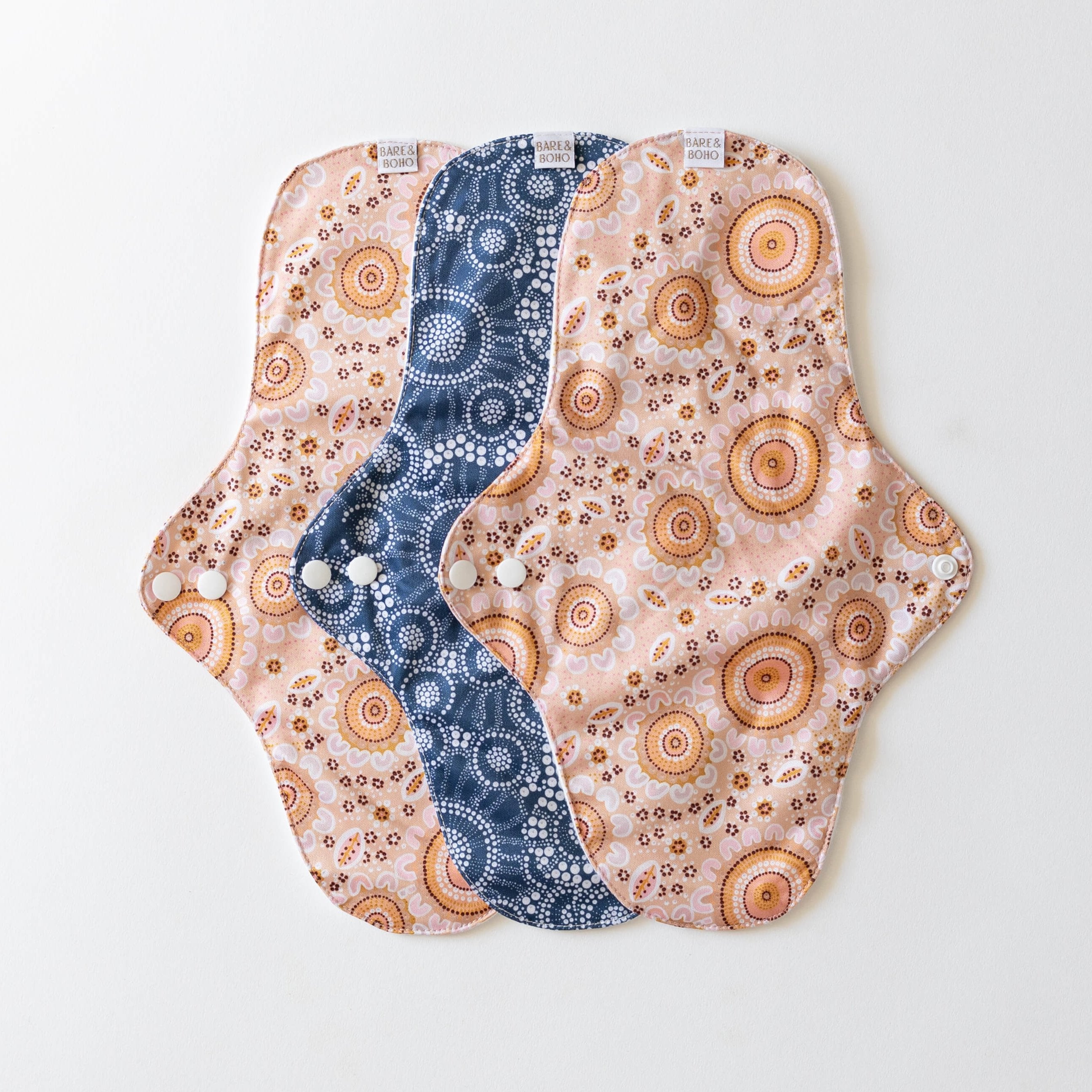 Reusable Cloth Pads Heavy | 3 Pack Springflower