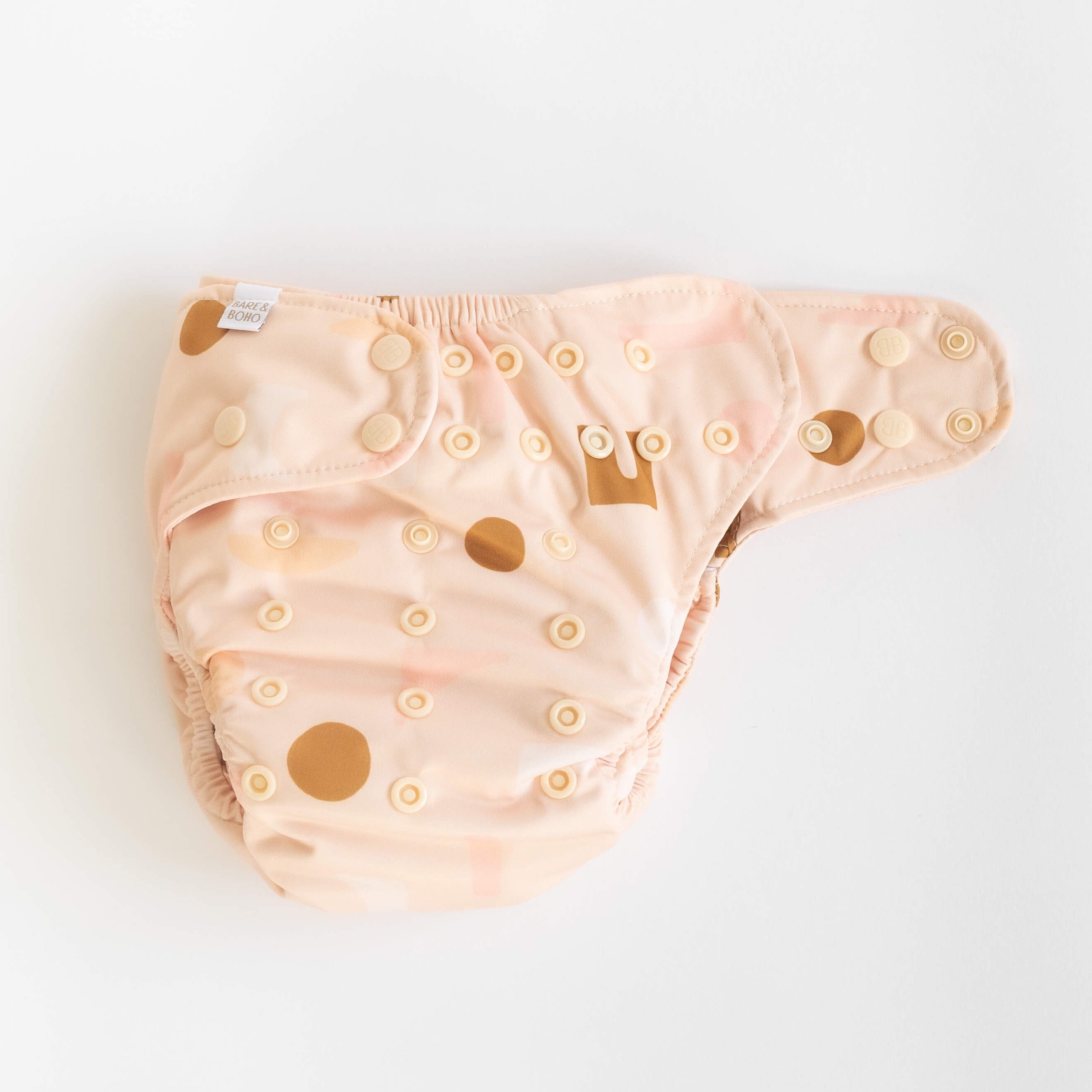Reusable Soft Cover Nappy 2.0 | Blush Shapes