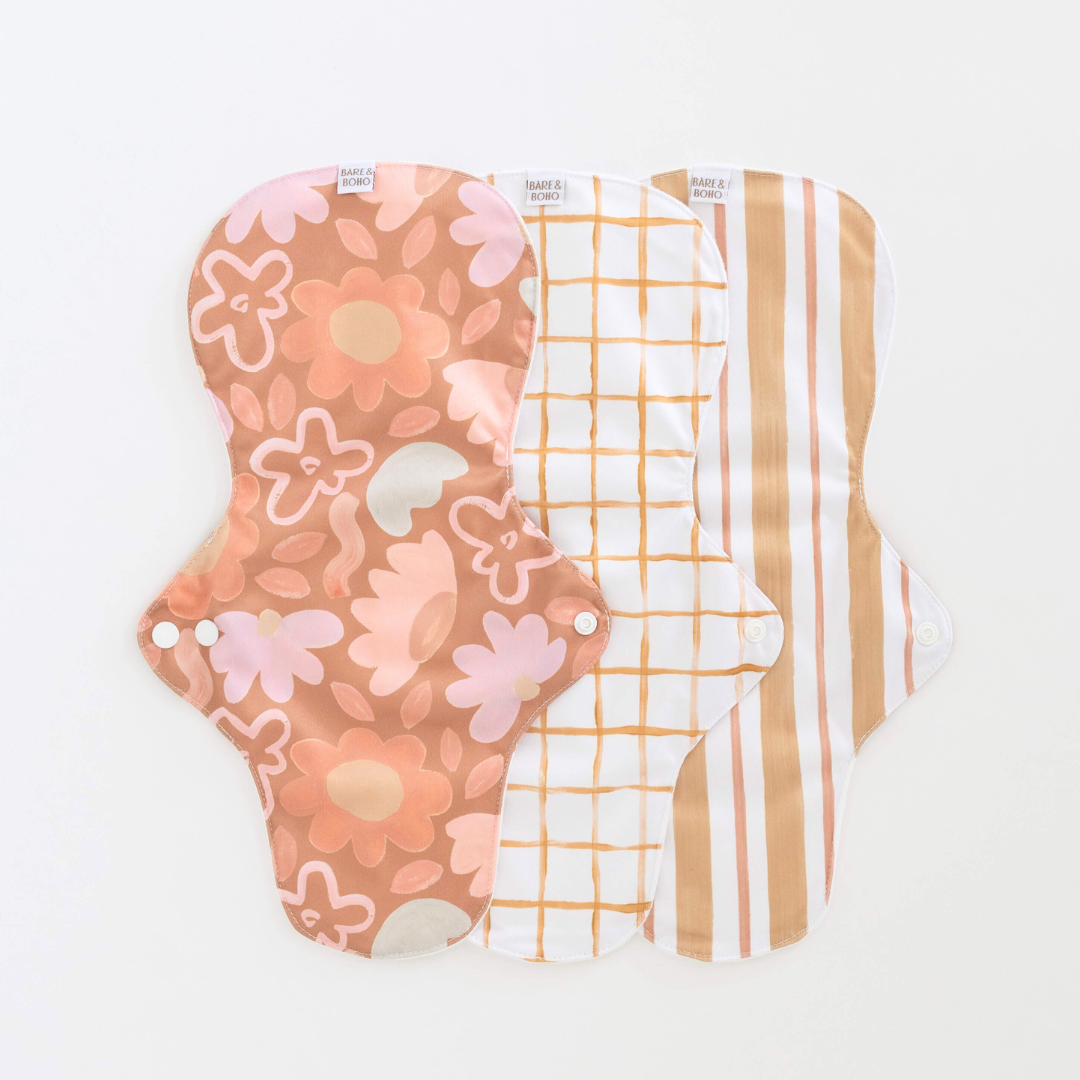 Reusable Cloth Pads Ultra | 3 Pack Posy